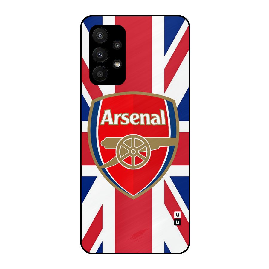 Arsenal Flag Metal Back Case for Galaxy A23