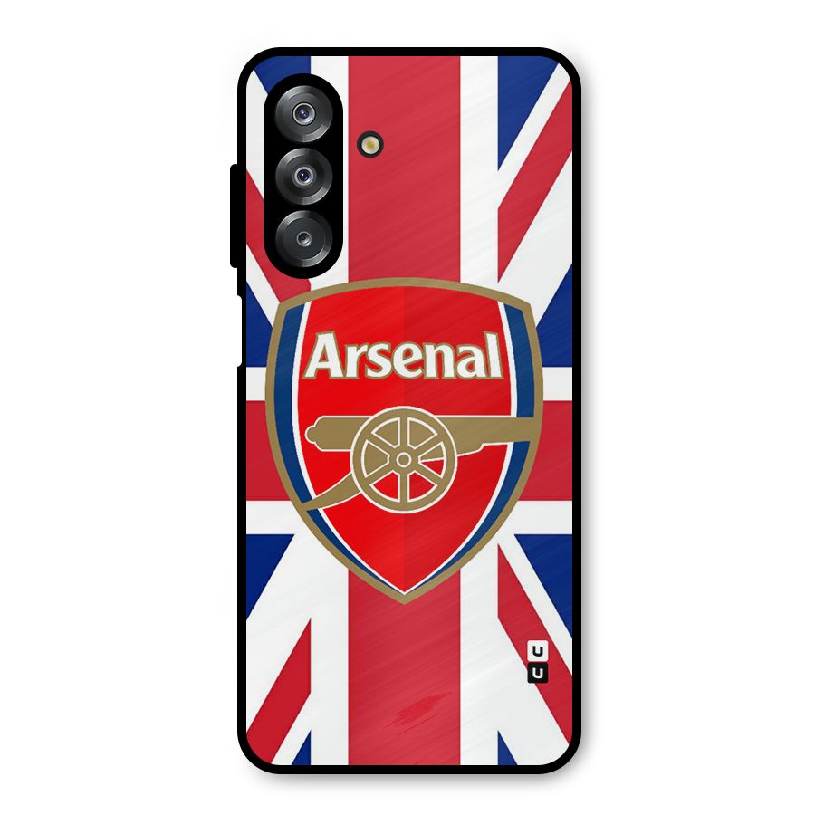 Arsenal Flag Metal Back Case for Galaxy A26