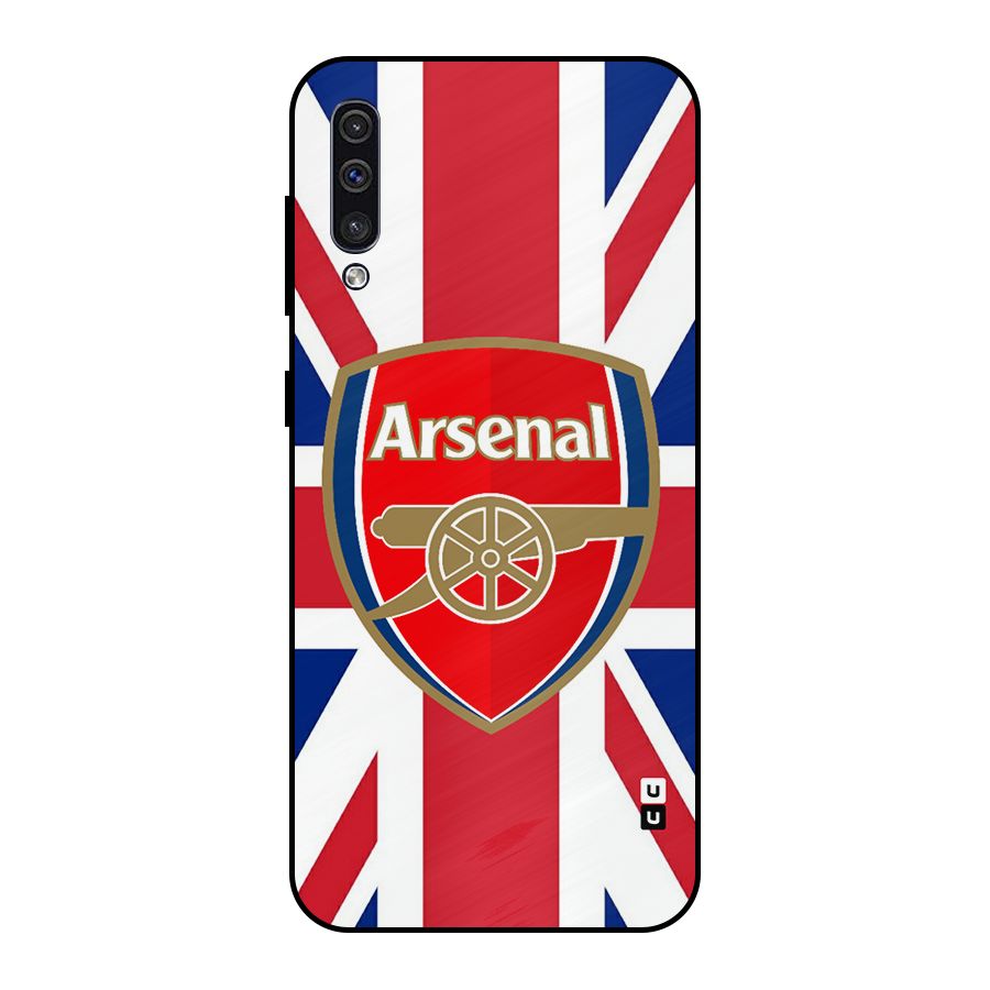 Arsenal Flag Metal Back Case for Galaxy A30s