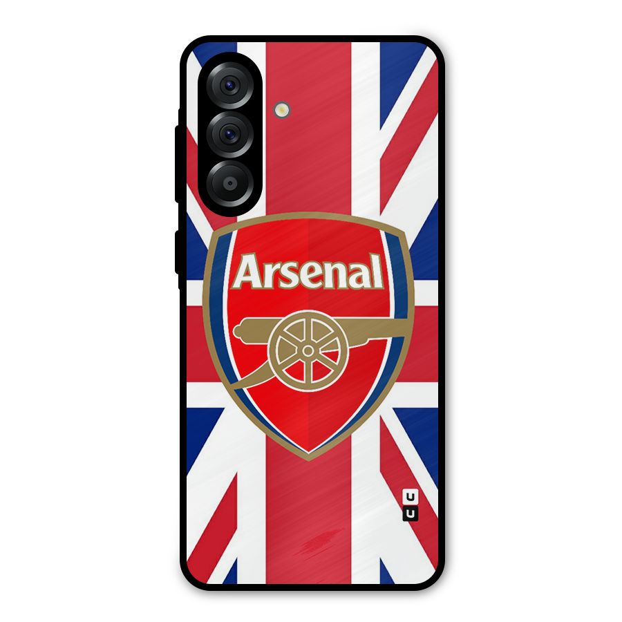 Arsenal Flag Metal Back Case for Galaxy A36
