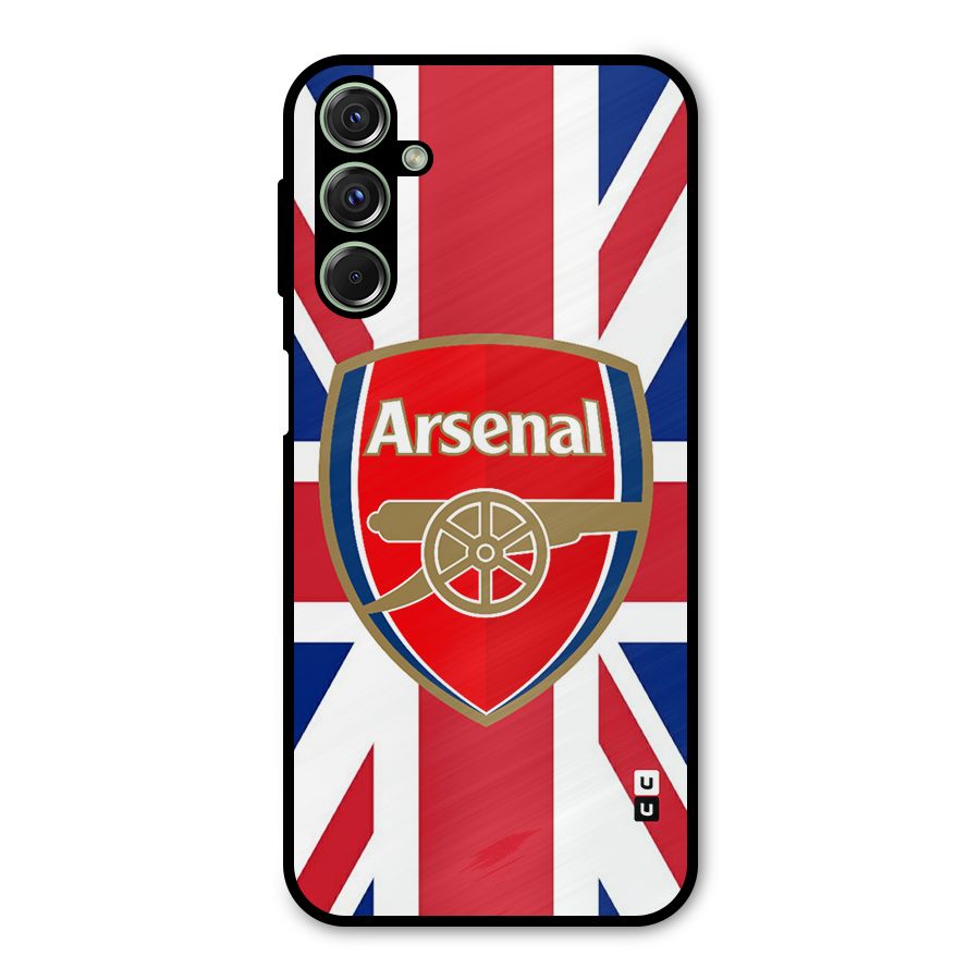 Arsenal Flag Metal Back Case for Galaxy F34