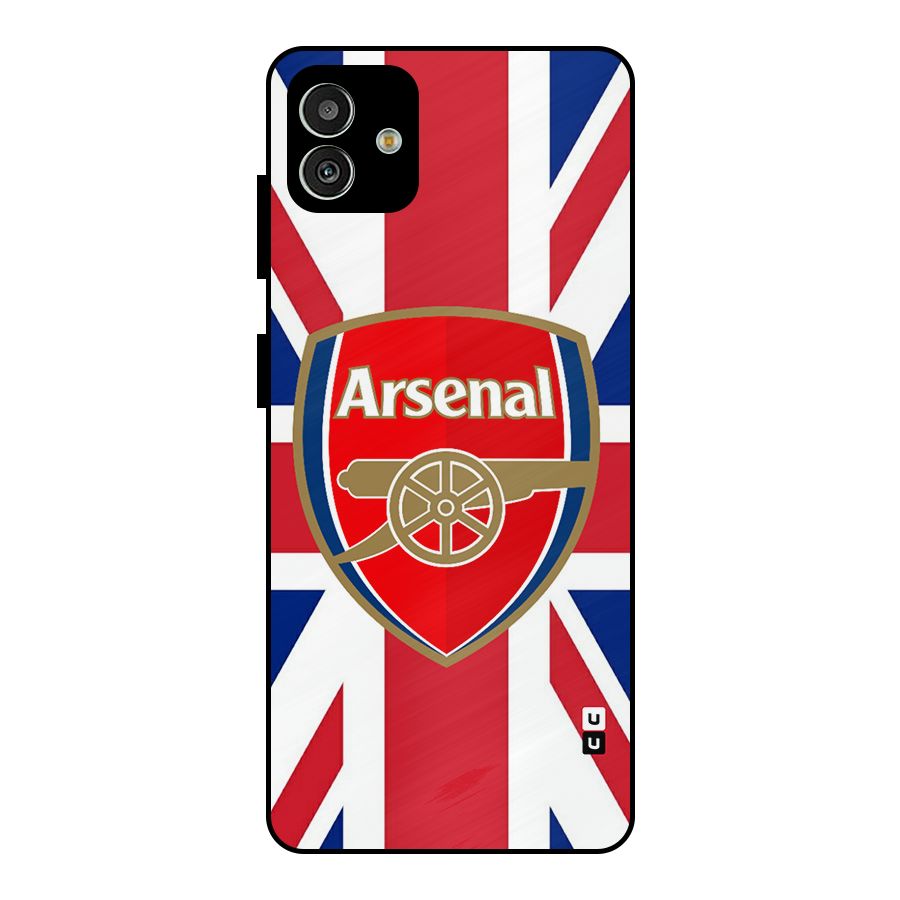 Arsenal Flag Metal Back Case for Galaxy M13 5G