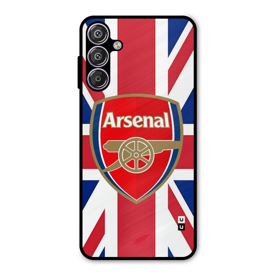 Arsenal Flag Metal Back Case for Galaxy M15