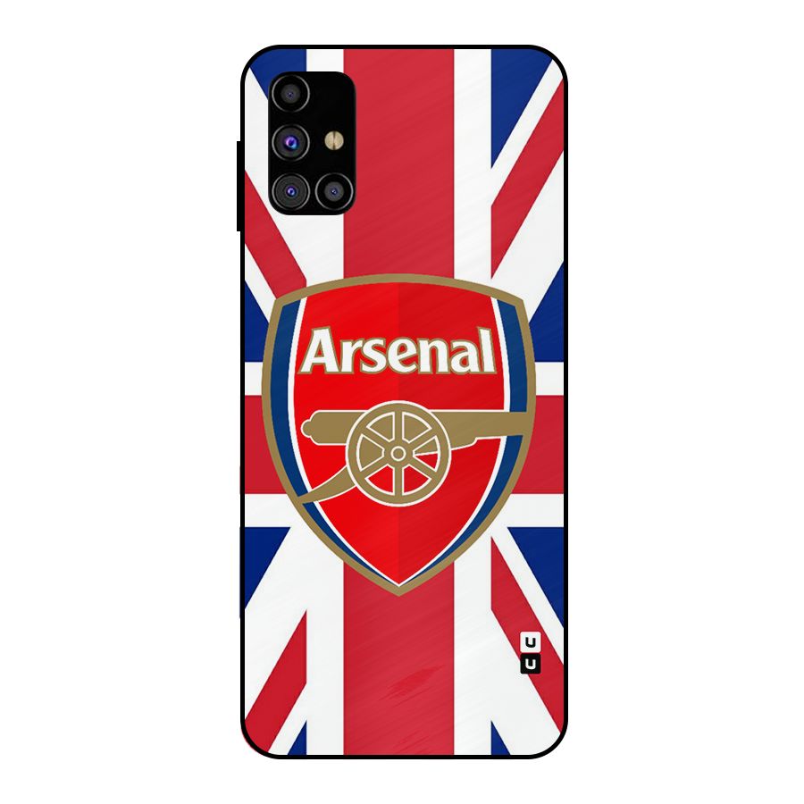 Arsenal Flag Metal Back Case for Galaxy M31s