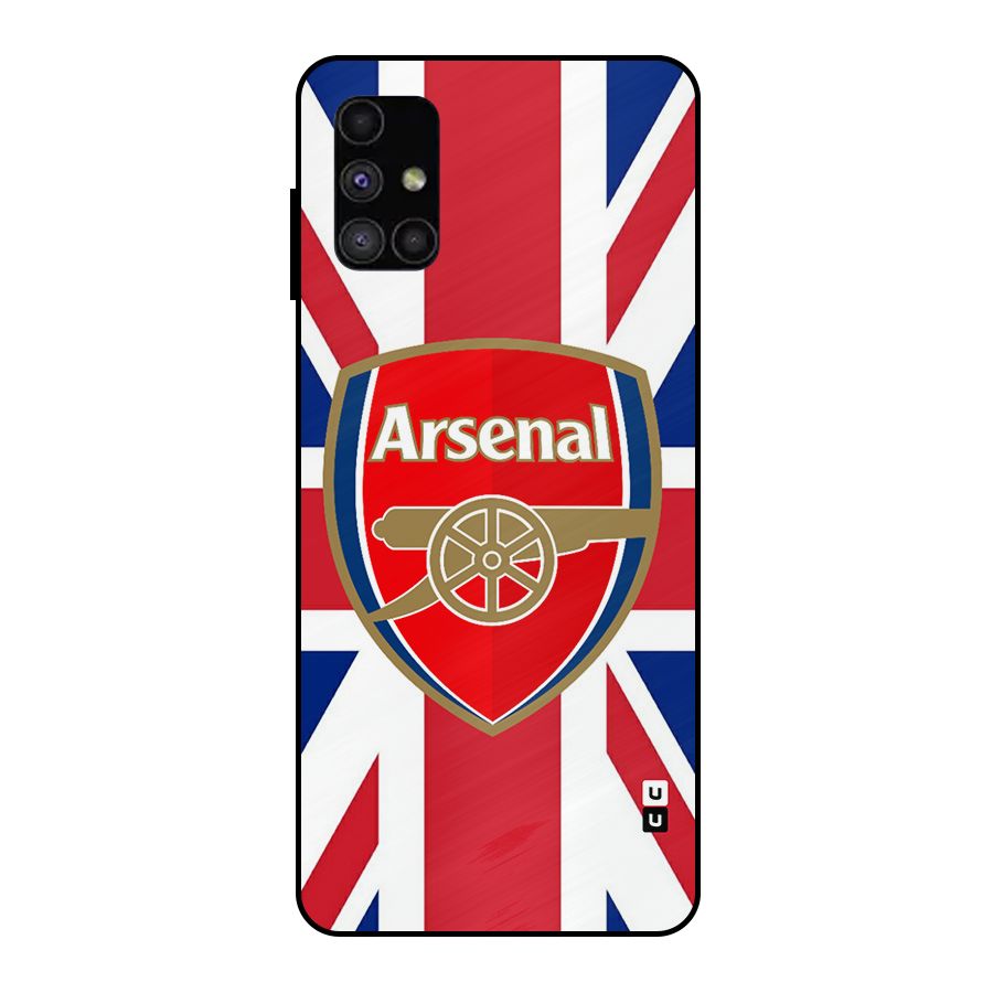 Arsenal Flag Metal Back Case for Galaxy M51