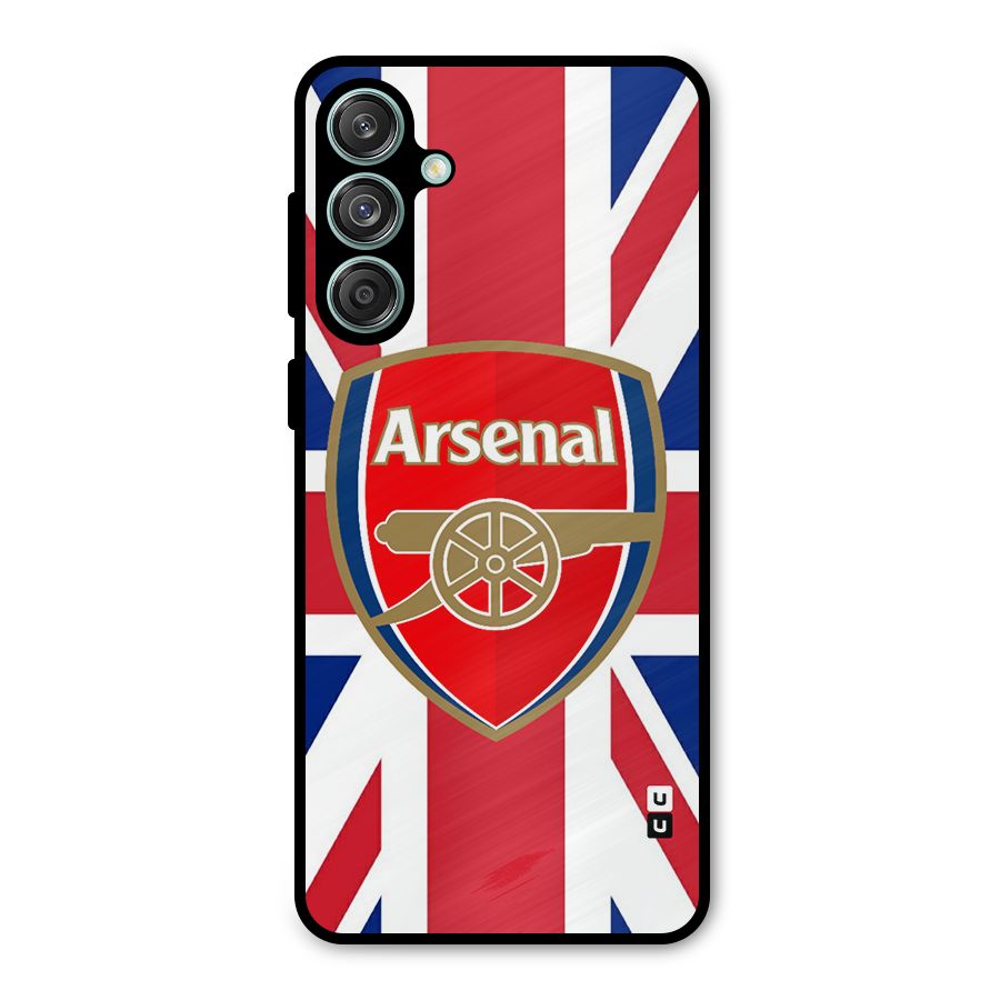 Arsenal Flag Metal Back Case for Galaxy M55 5G