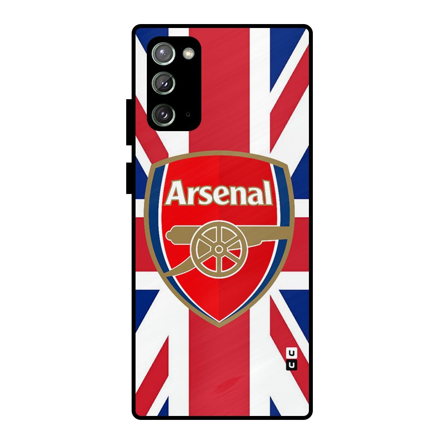 Arsenal Flag Metal Back Case for Galaxy Note 20