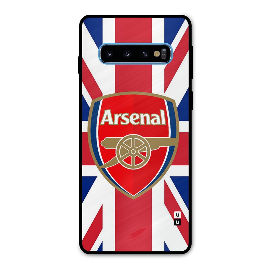 Arsenal Flag Metal Back Case for Galaxy S10