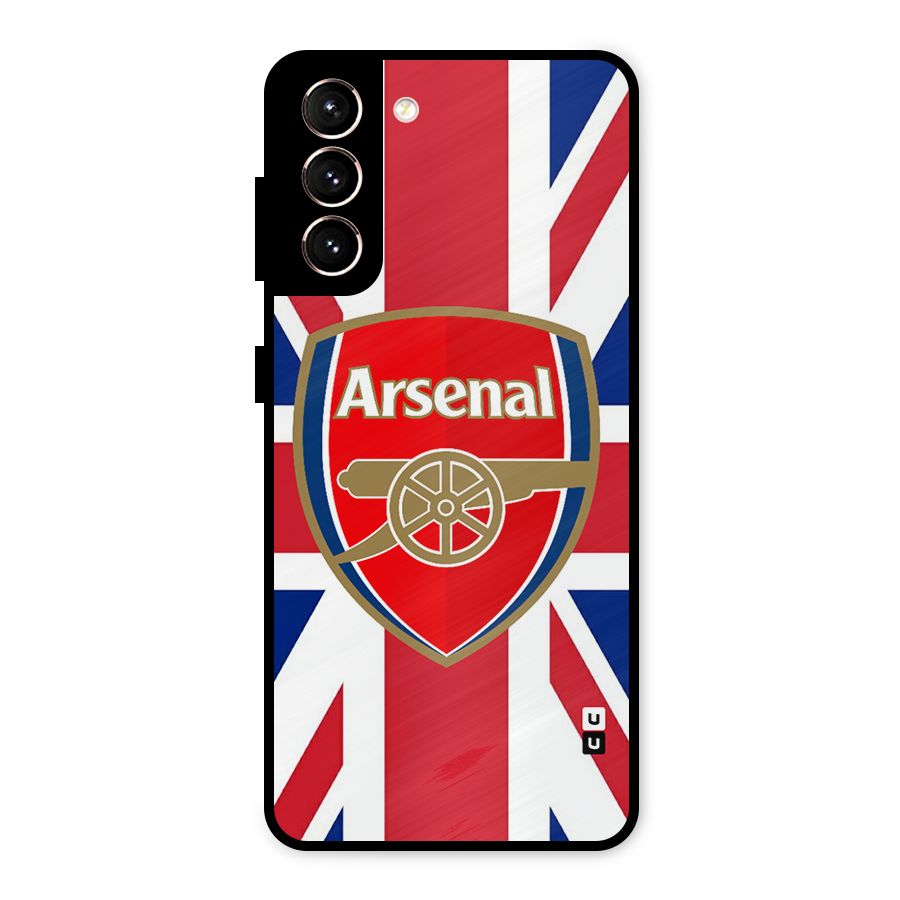 Arsenal Flag Metal Back Case for Galaxy S21 5G