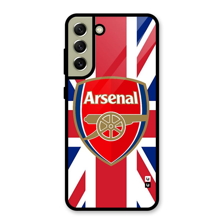Arsenal Flag Metal Back Case for Galaxy S21 FE 5G (2023)