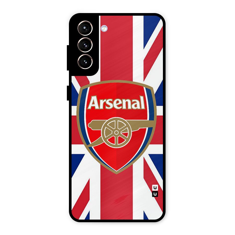 Arsenal Flag Metal Back Case for Galaxy S21 Plus