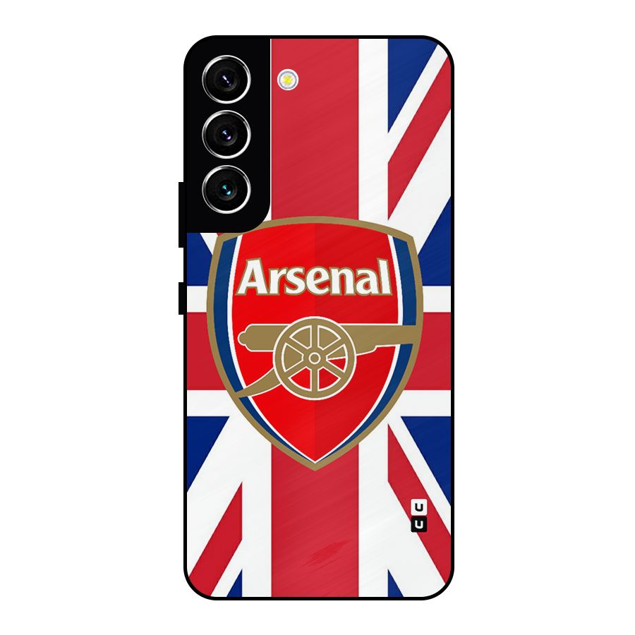 Arsenal Flag Metal Back Case for Galaxy S22 5G