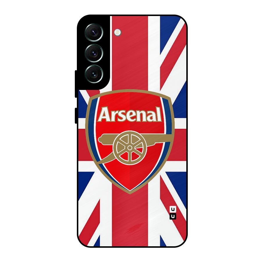 Arsenal Flag Metal Back Case for Galaxy S22 Plus 5G