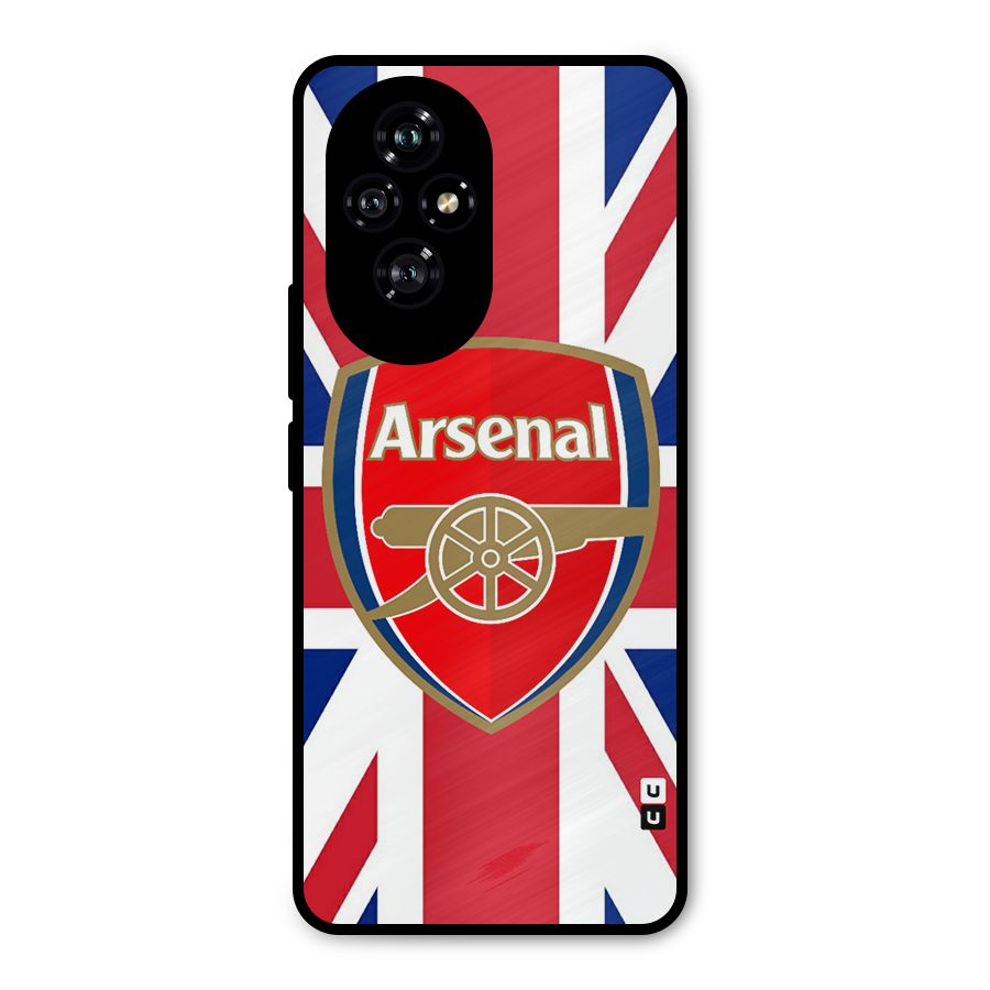 Arsenal Flag Metal Back Case for Honor 200