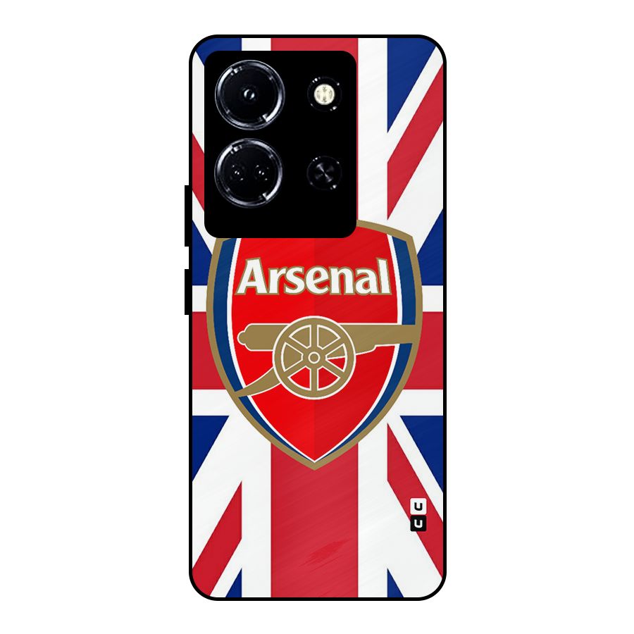 Arsenal Flag Metal Back Case for Infinix Note 30 5G