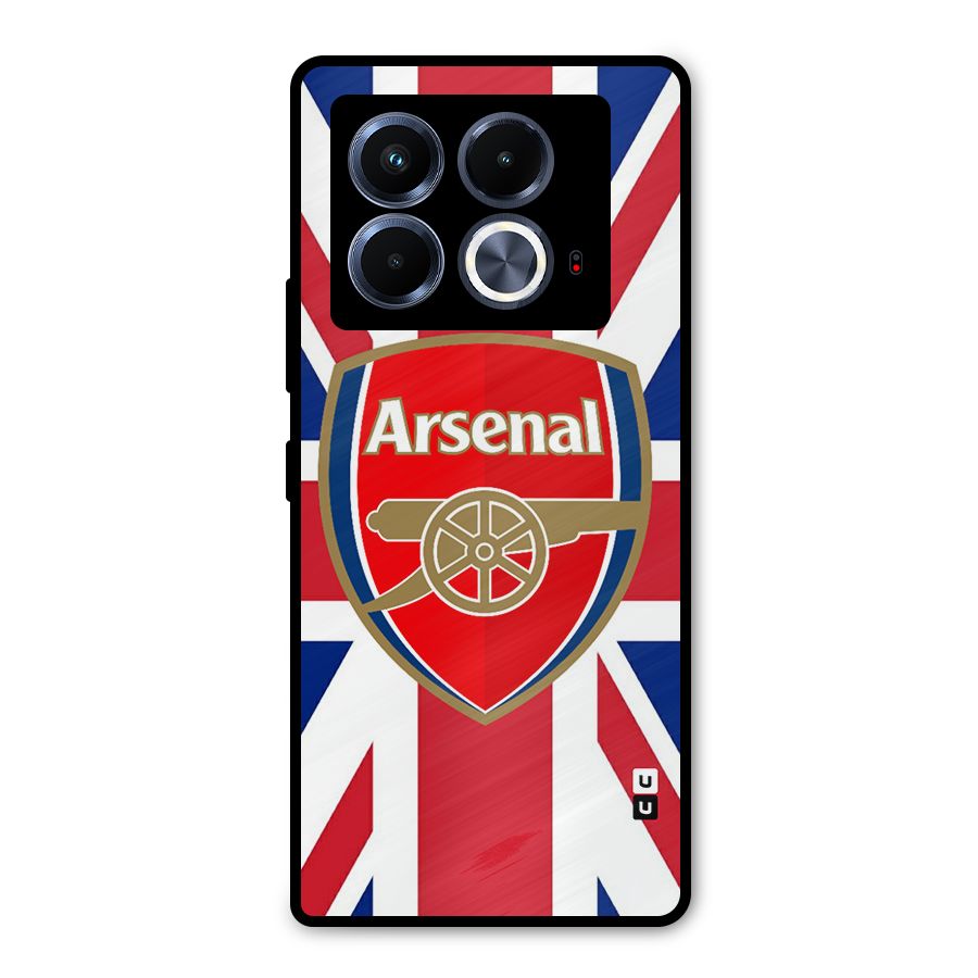 Arsenal Flag Metal Back Case for Infinix Note 40 5G