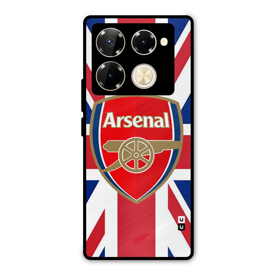 Arsenal Flag Metal Back Case for Infinix Note 40 Pro