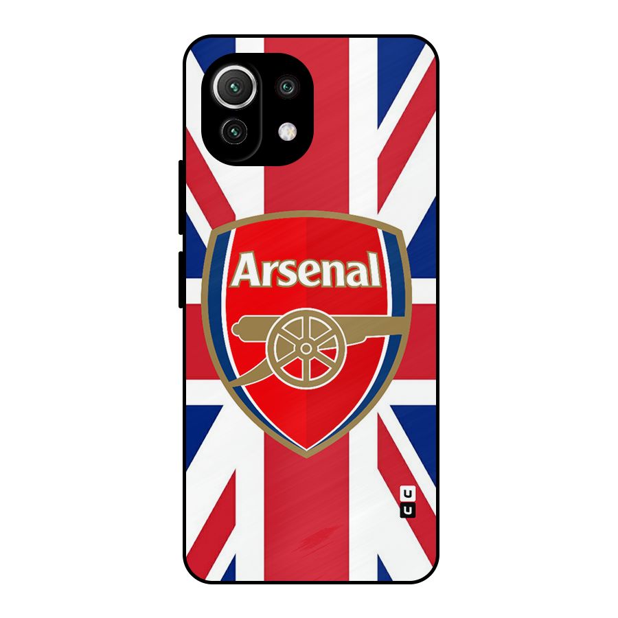 Arsenal Flag Metal Back Case for Mi 11 Lite NE 5G
