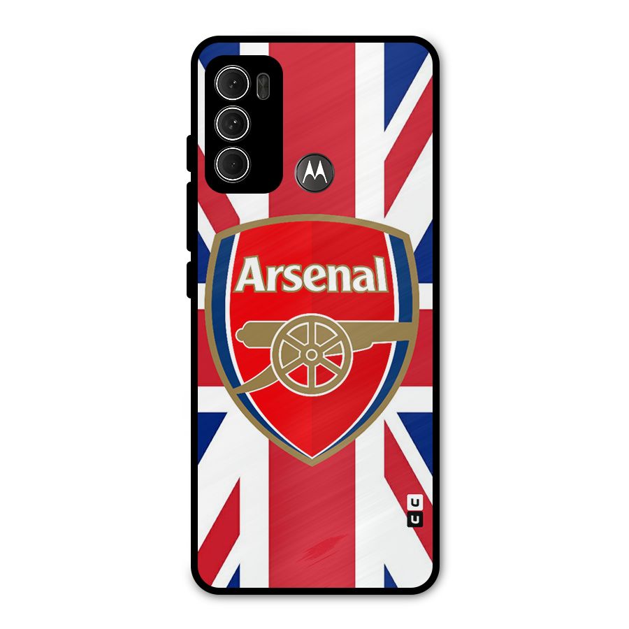 Arsenal Flag Metal Back Case for Moto G60