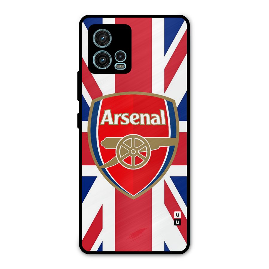 Arsenal Flag Metal Back Case for Moto G72