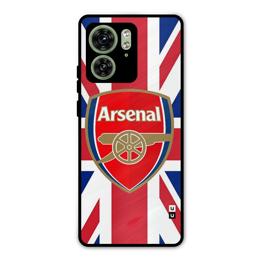 Arsenal Flag Metal Back Case for Motorola Edge 40 5G