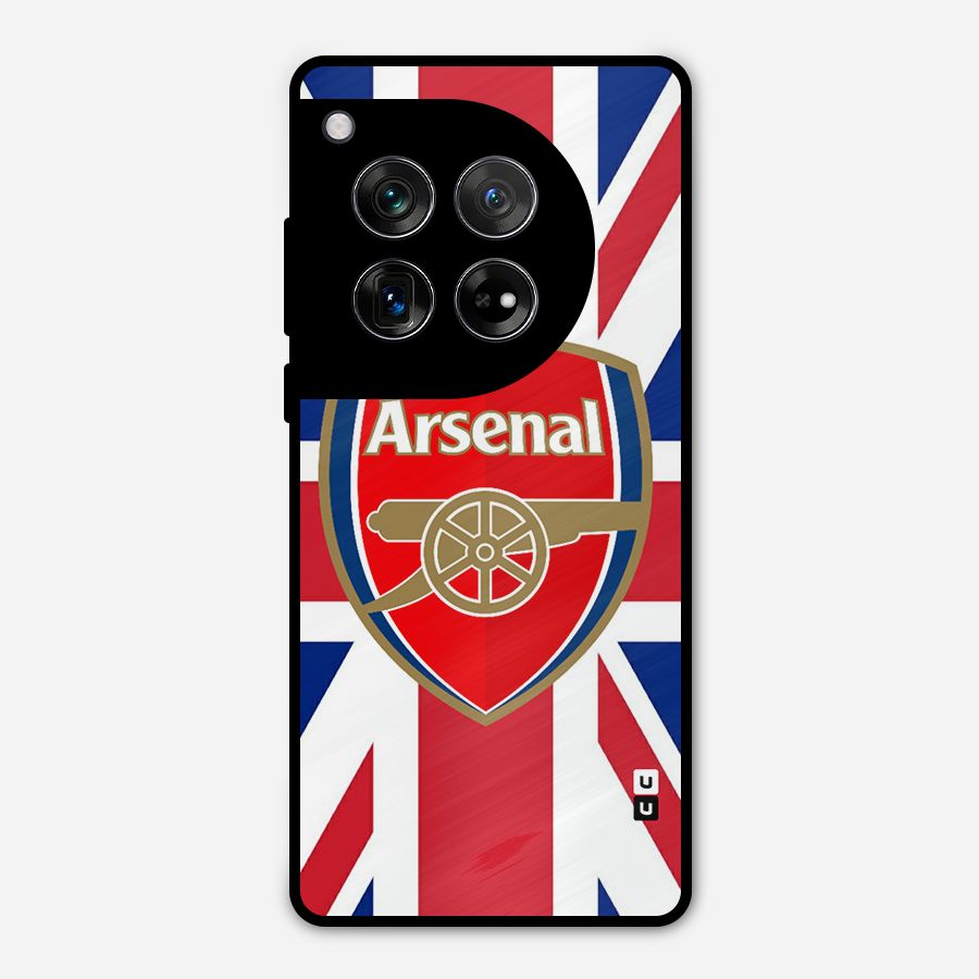 Arsenal Flag Metal Back Case for OnePlus 12