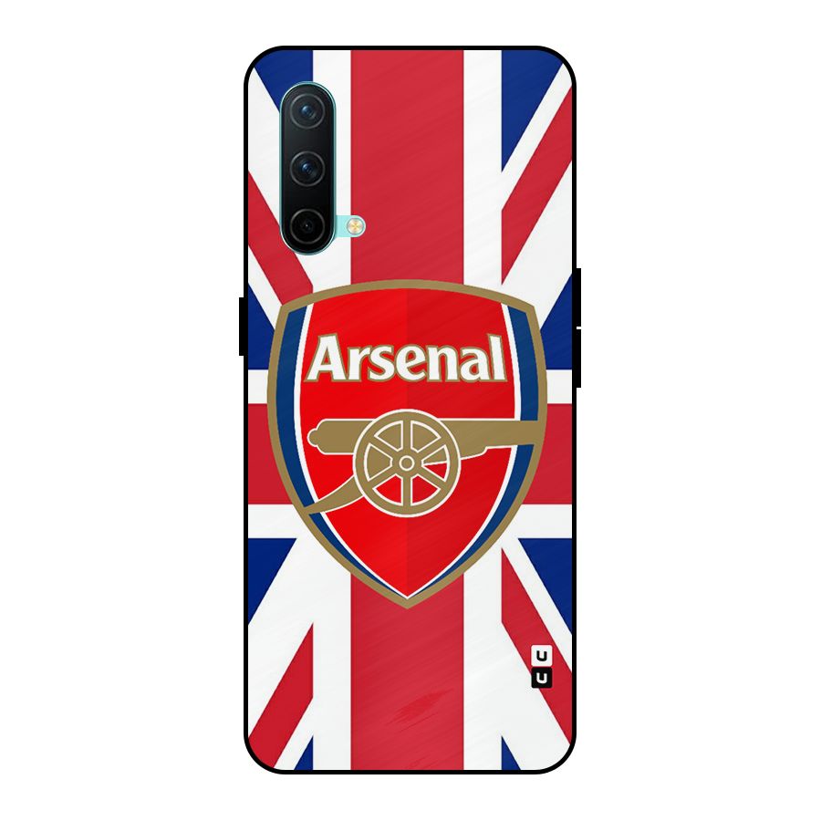Arsenal Flag Metal Back Case for OnePlus Nord CE 5G