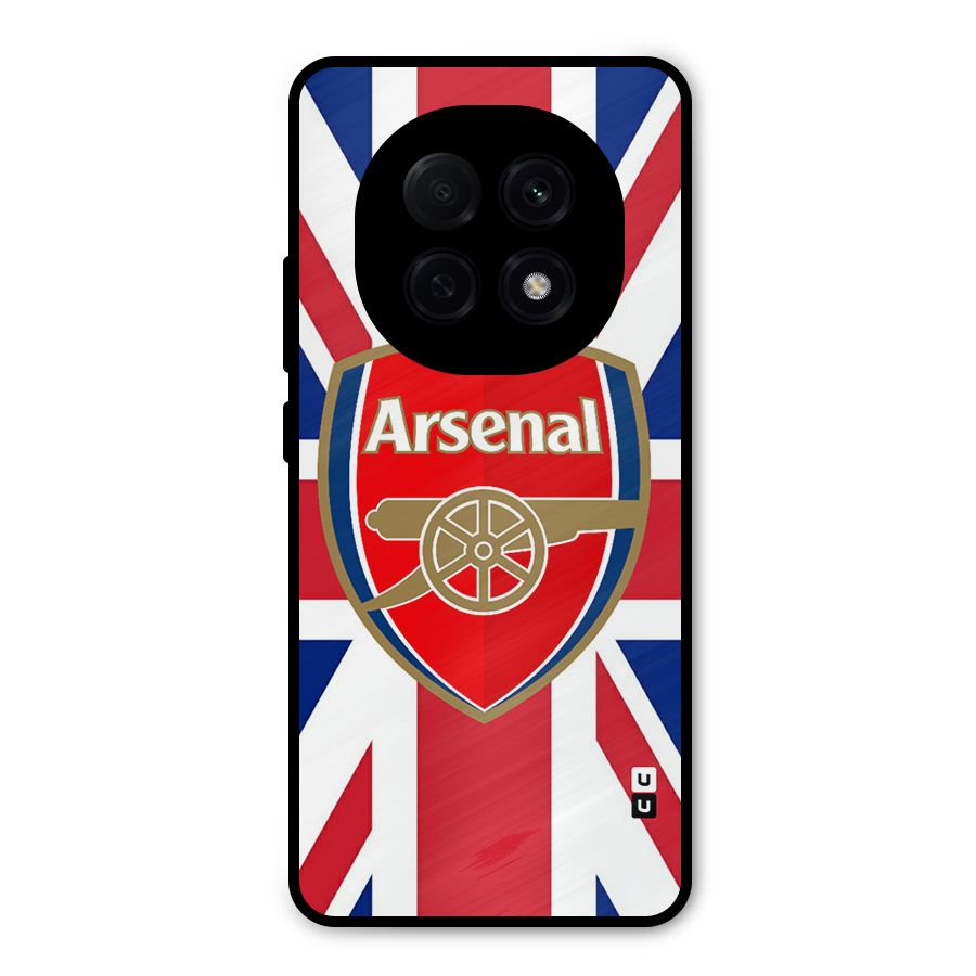 Arsenal Flag Metal Back Case for Oppo F29 Pro