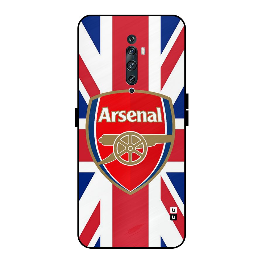 Arsenal Flag Metal Back Case for Oppo Reno2 F