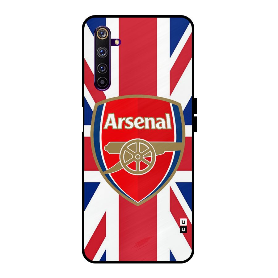 Arsenal Flag Metal Back Case for Realme 6 Pro