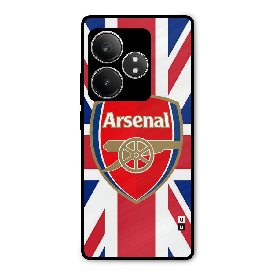 Arsenal Flag Metal Back Case for Realme GT 6T