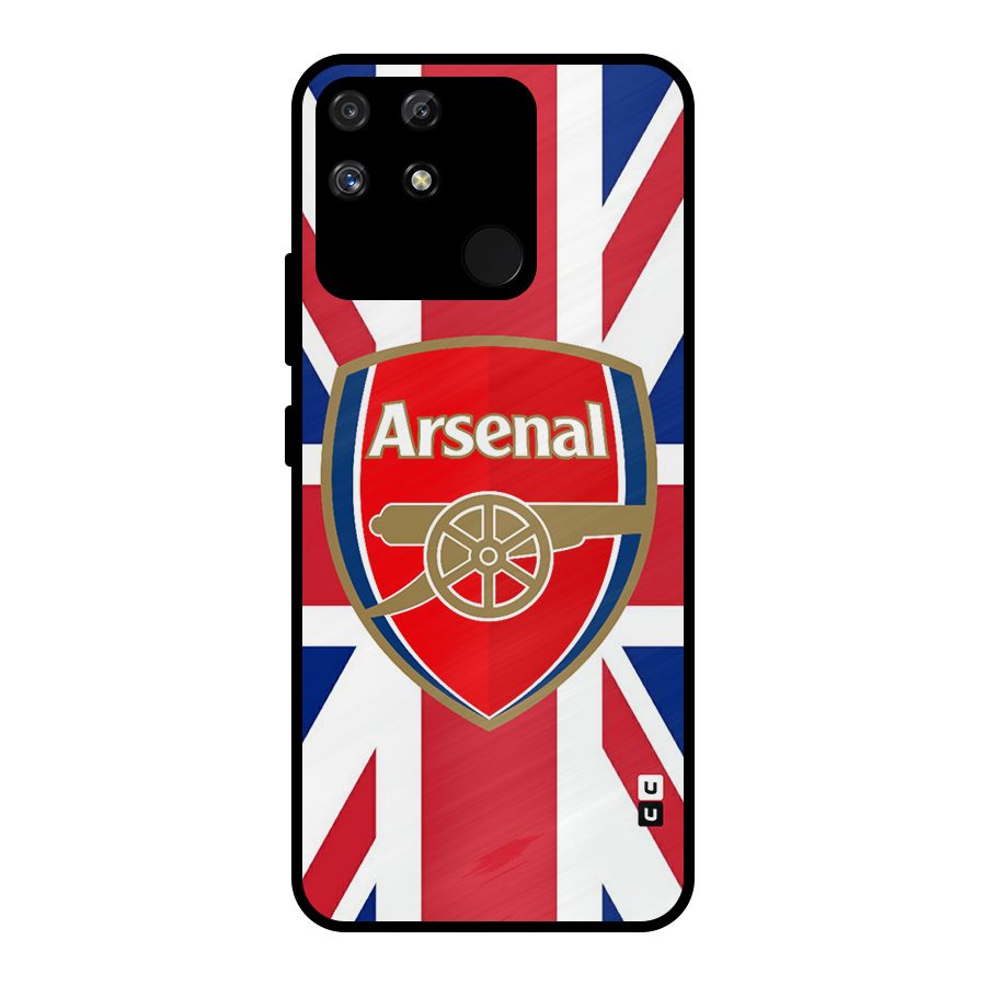 Arsenal Flag Metal Back Case for Realme Narzo 50A