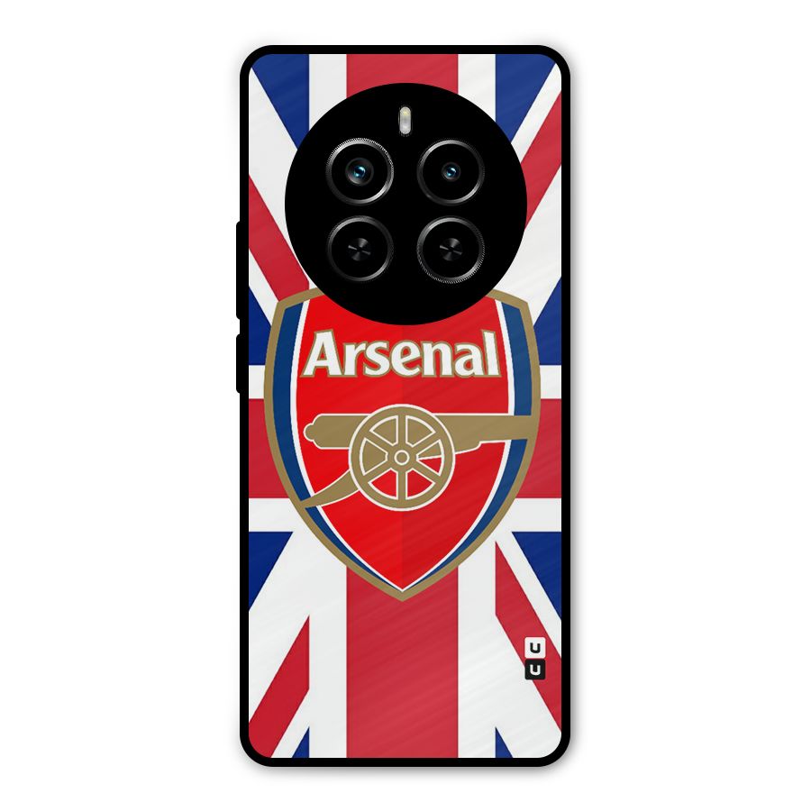 Arsenal Flag Metal Back Case for Realme P1 Pro