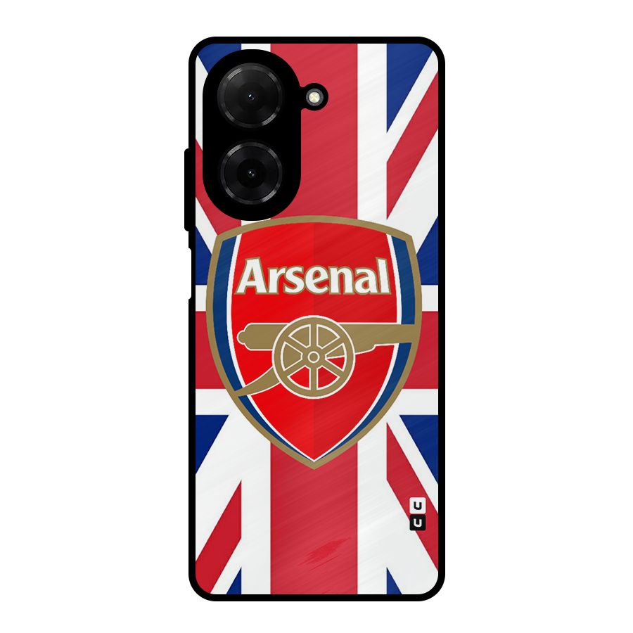 Arsenal Flag Metal Back Case for Redmi A5 4G