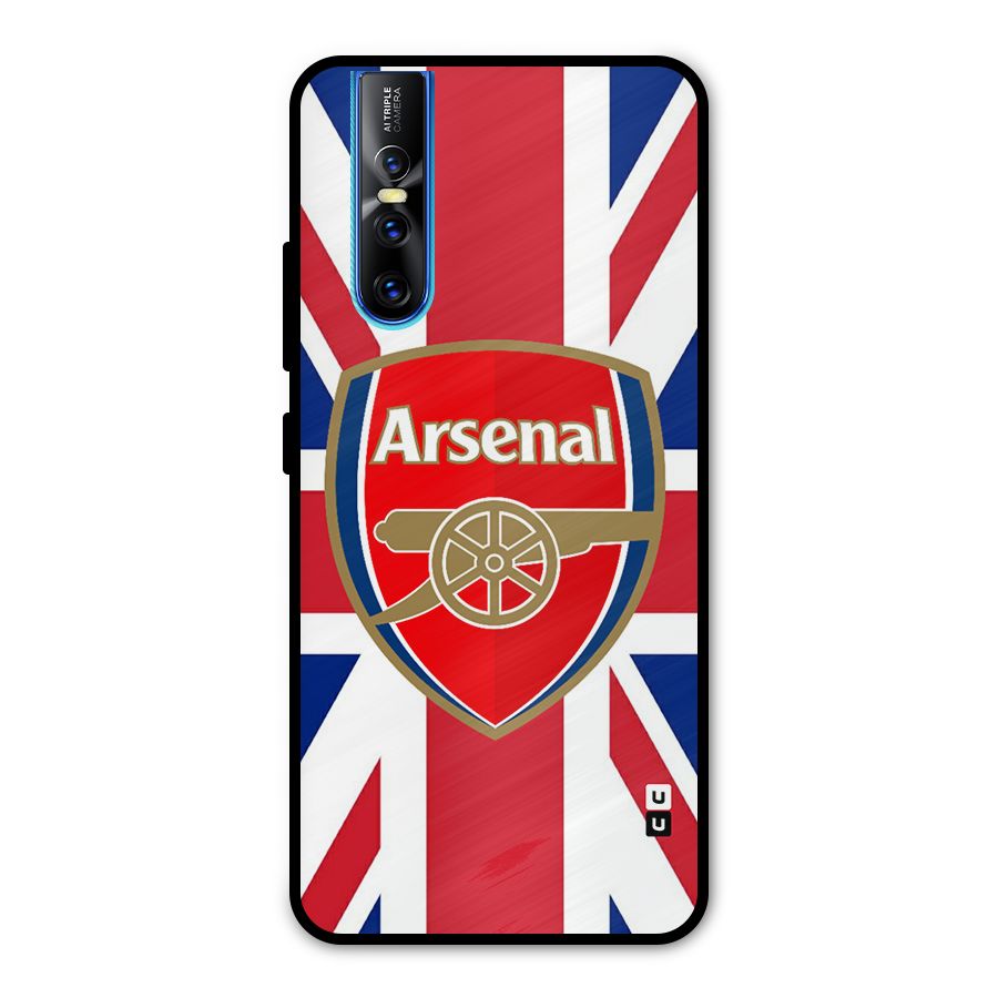 Arsenal Flag Metal Back Case for Vivo V15 Pro