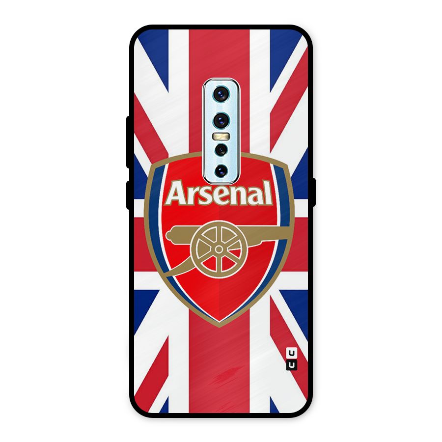 Arsenal Flag Metal Back Case for Vivo V17 Pro