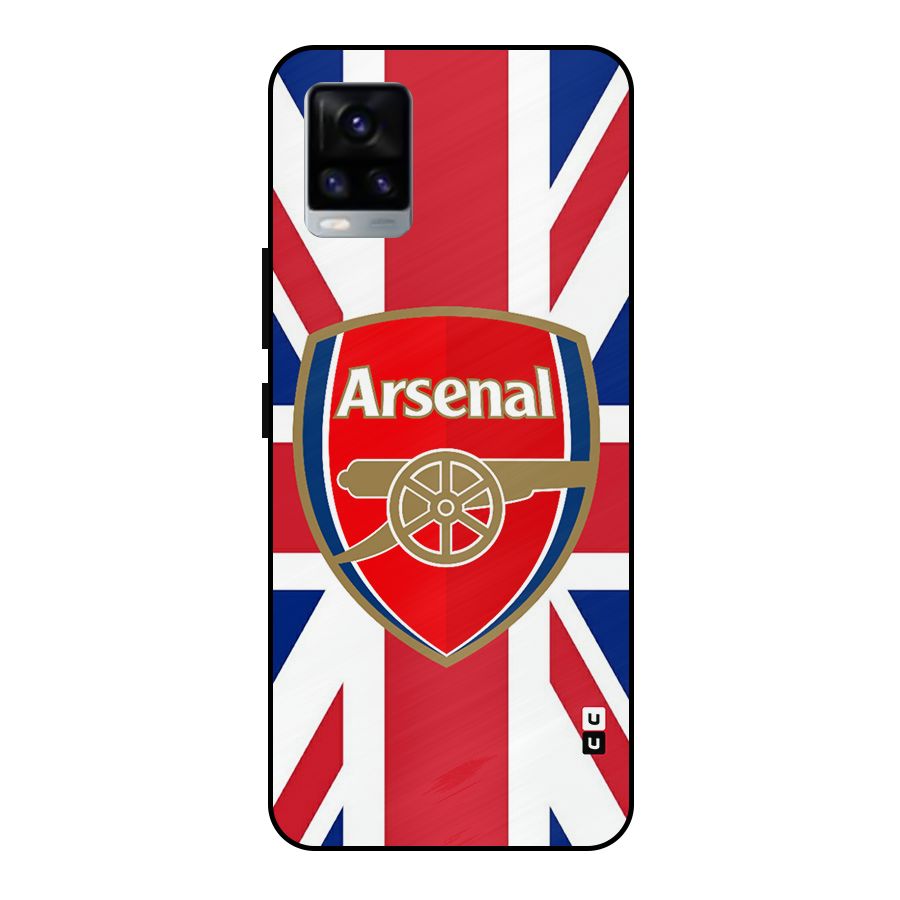 Arsenal Flag Metal Back Case for Vivo V20 2021