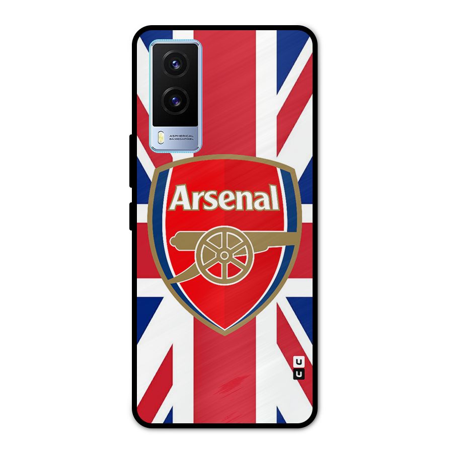 Arsenal Flag Metal Back Case for Vivo V21e 5G