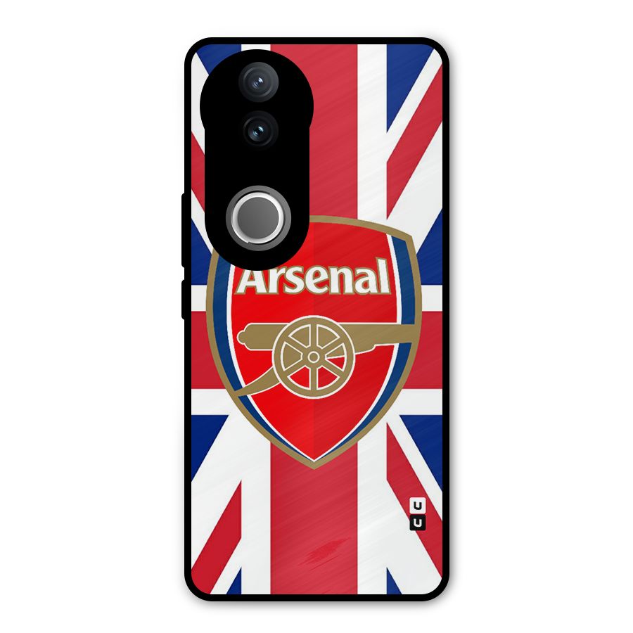 Arsenal Flag Metal Back Case for Vivo V50e