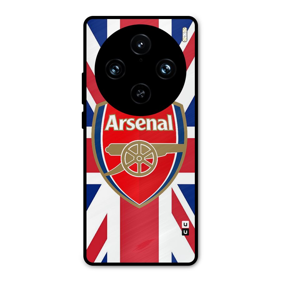 Arsenal Flag Metal Back Case for Vivo X100 Pro