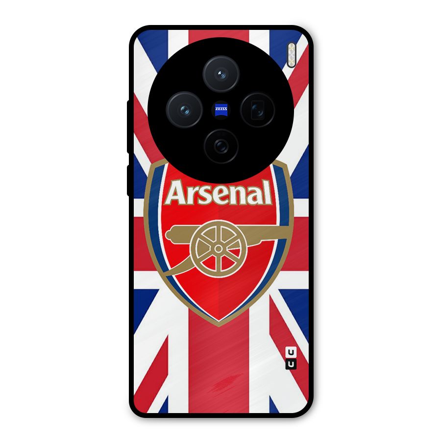 Arsenal Flag Metal Back Case for Vivo X200