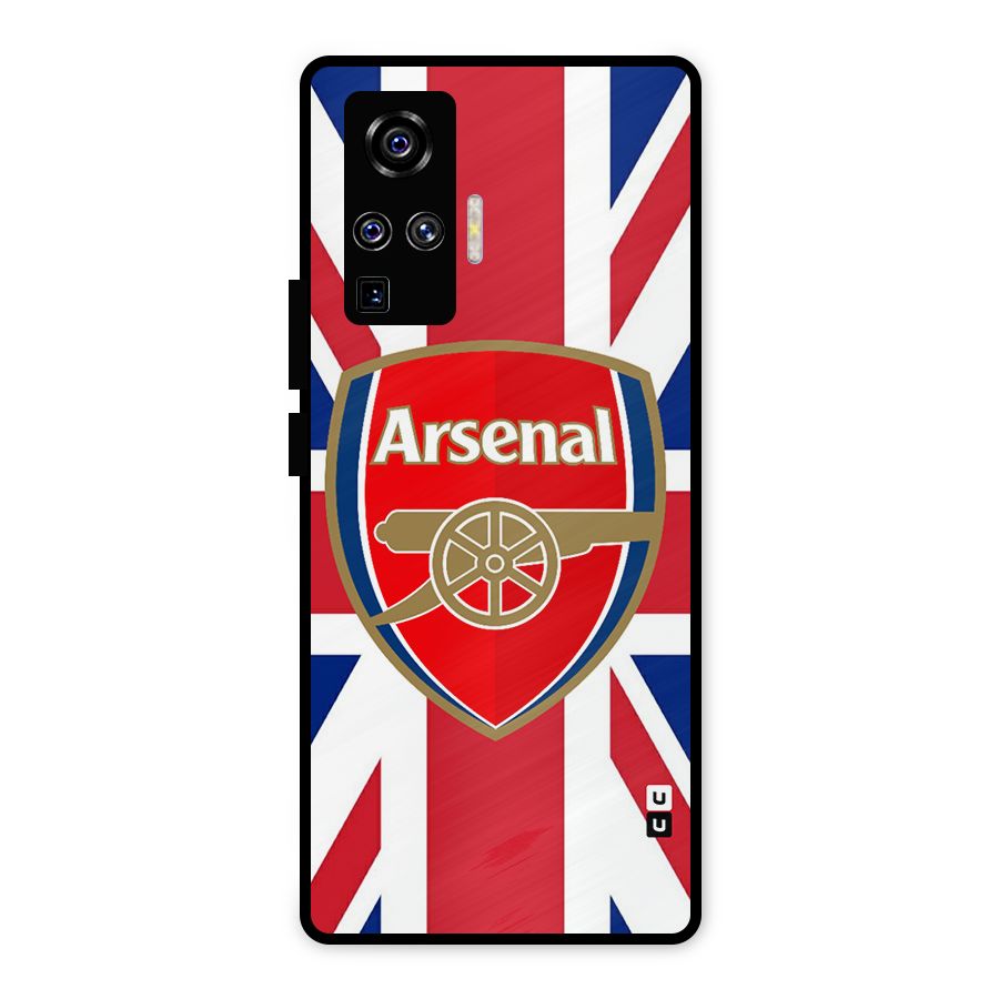 Arsenal Flag Metal Back Case for Vivo X50 Pro