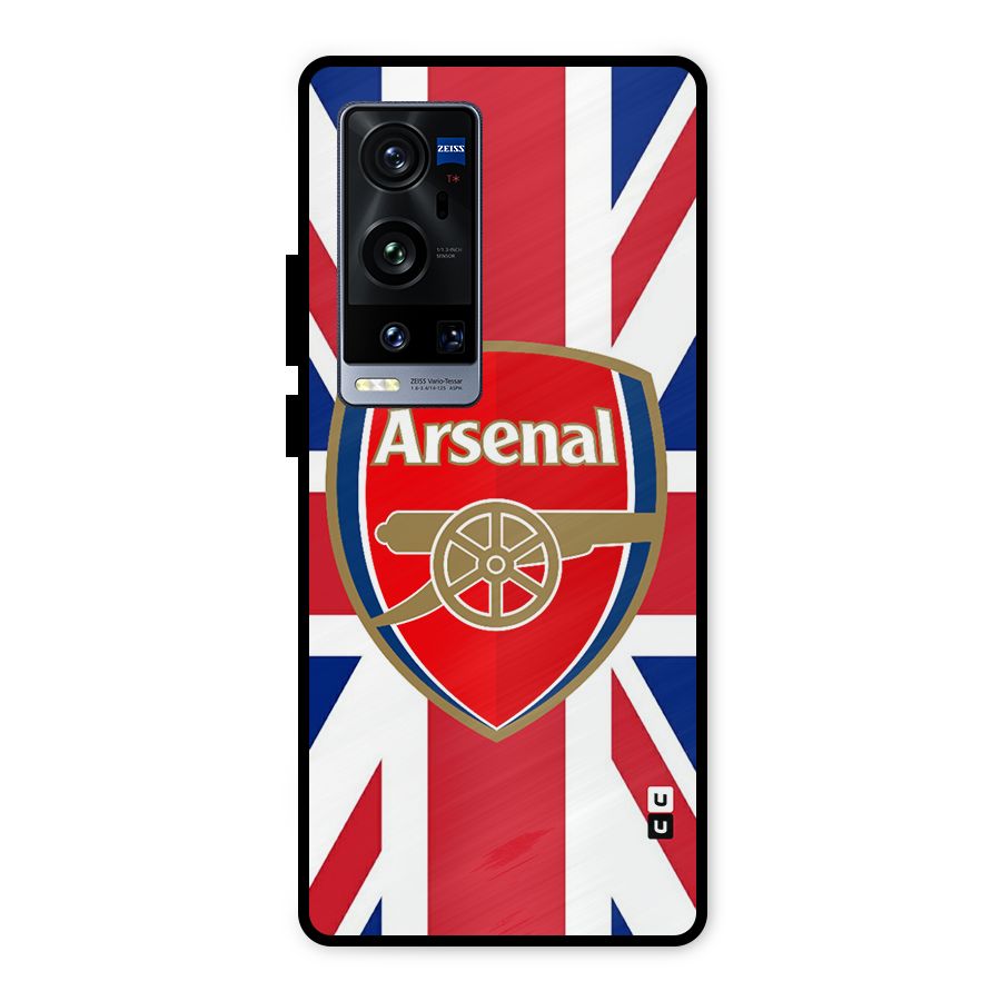 Arsenal Flag Metal Back Case for Vivo X60 Pro Plus