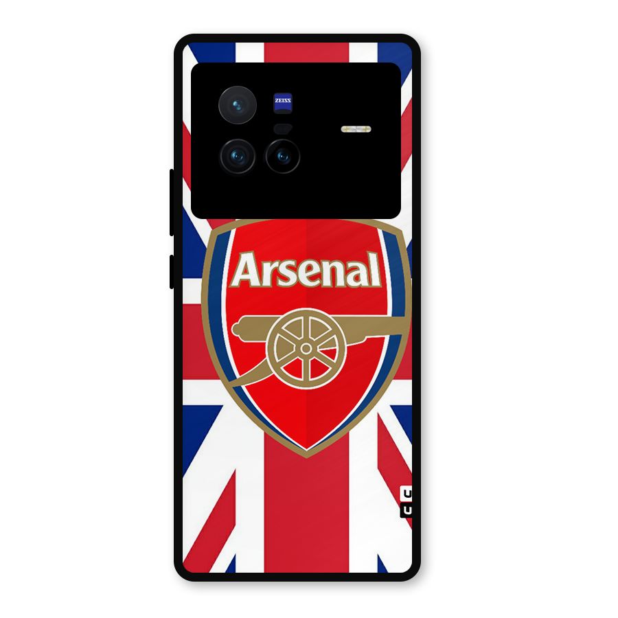 Arsenal Flag Metal Back Case for Vivo X80