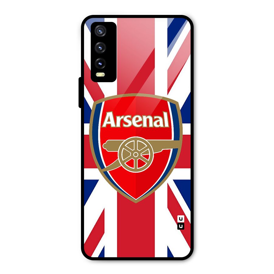Arsenal Flag Metal Back Case for Vivo Y20 2021