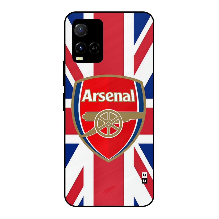 Arsenal Flag Metal Back Case for Vivo Y21 2021