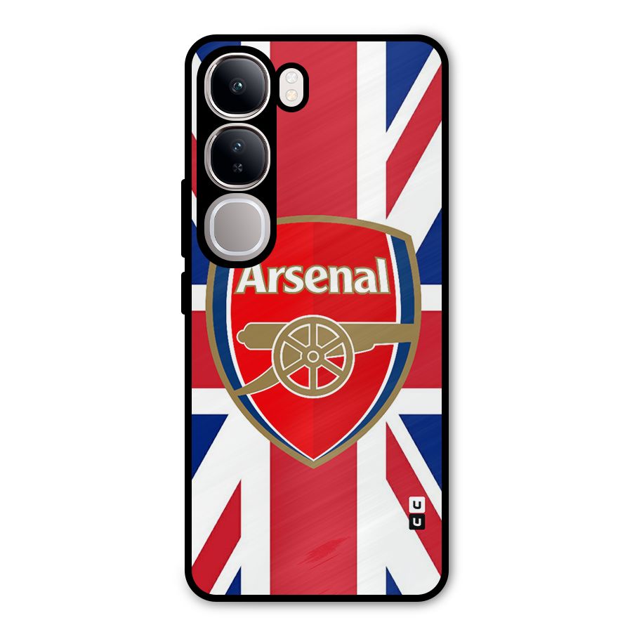 Arsenal Flag Metal Back Case for Vivo Y300