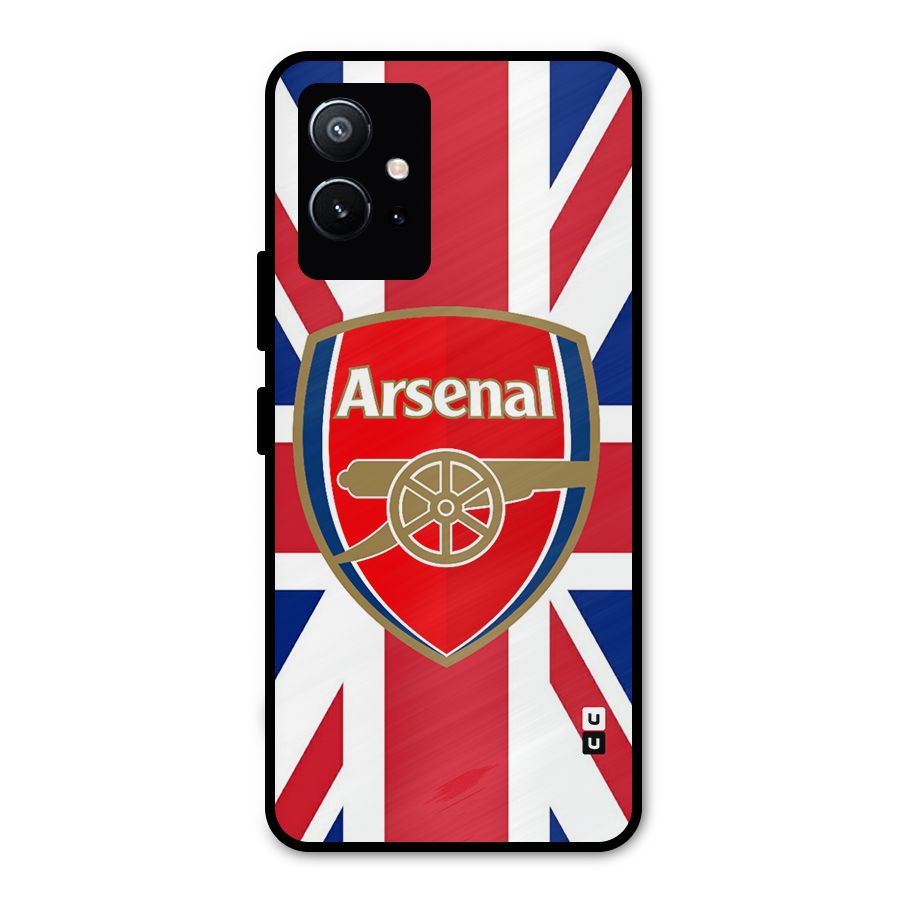 Arsenal Flag Metal Back Case for Vivo Y75 5G