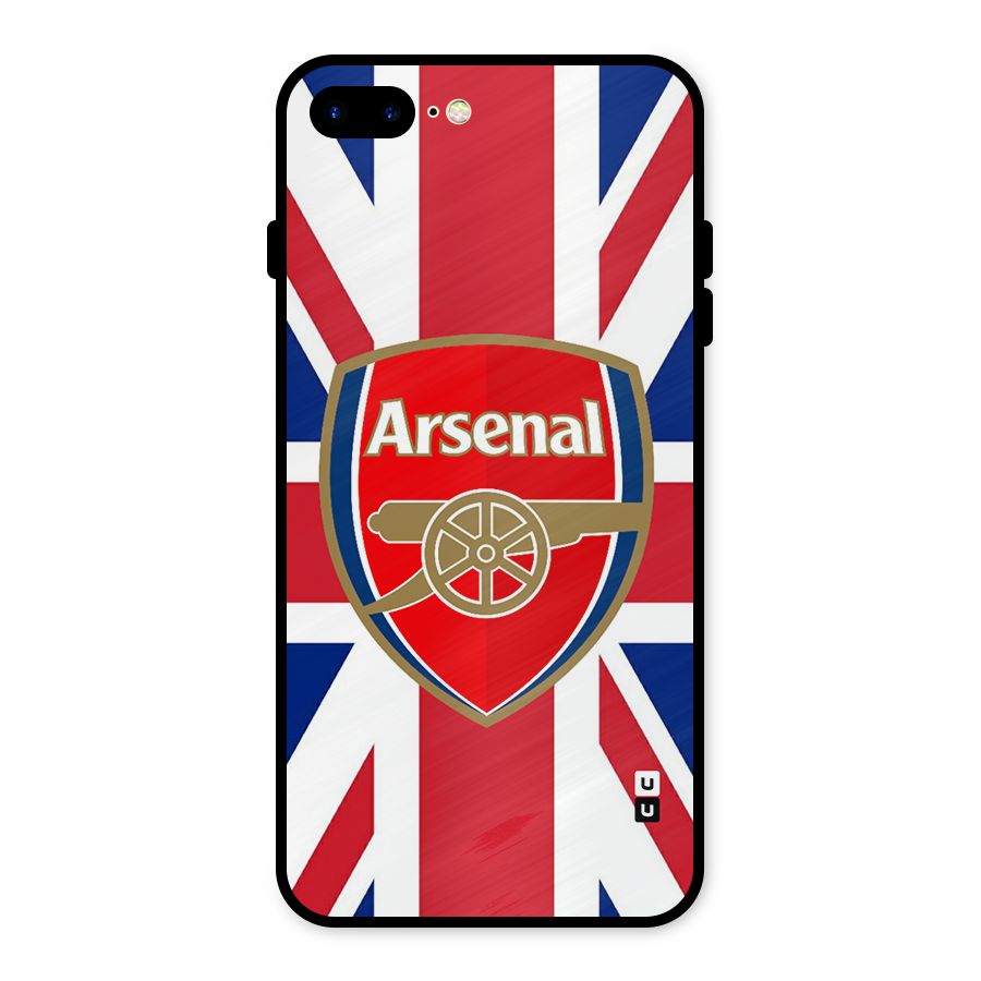 Arsenal Flag Metal Back Case for iPhone 8 Plus