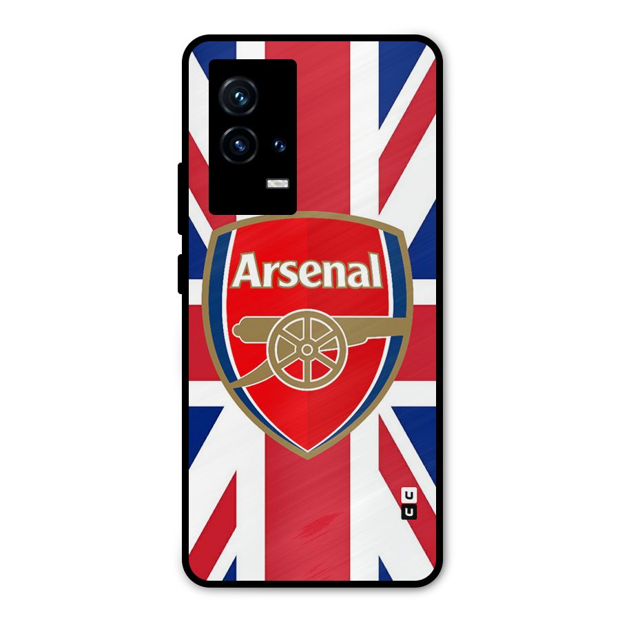 Arsenal Flag Metal Back Case for iQOO 9 5G
